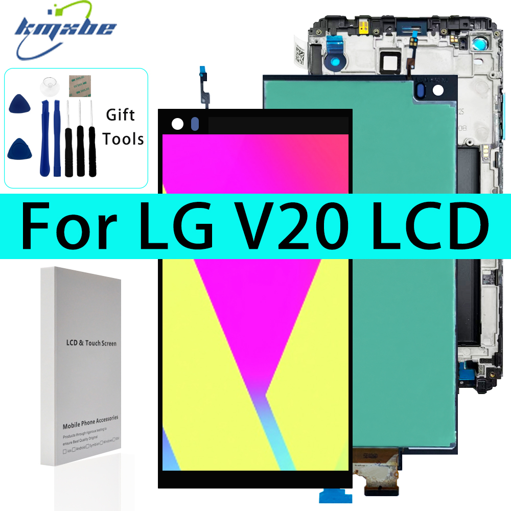 Kmxbe â€“ ensemble Ã©cran tactile LCD avec chÃ¢ssis, 5.7 pouces, pour LG V20 H990 H910 H918 US996 VS995 LS997, Original n° 1