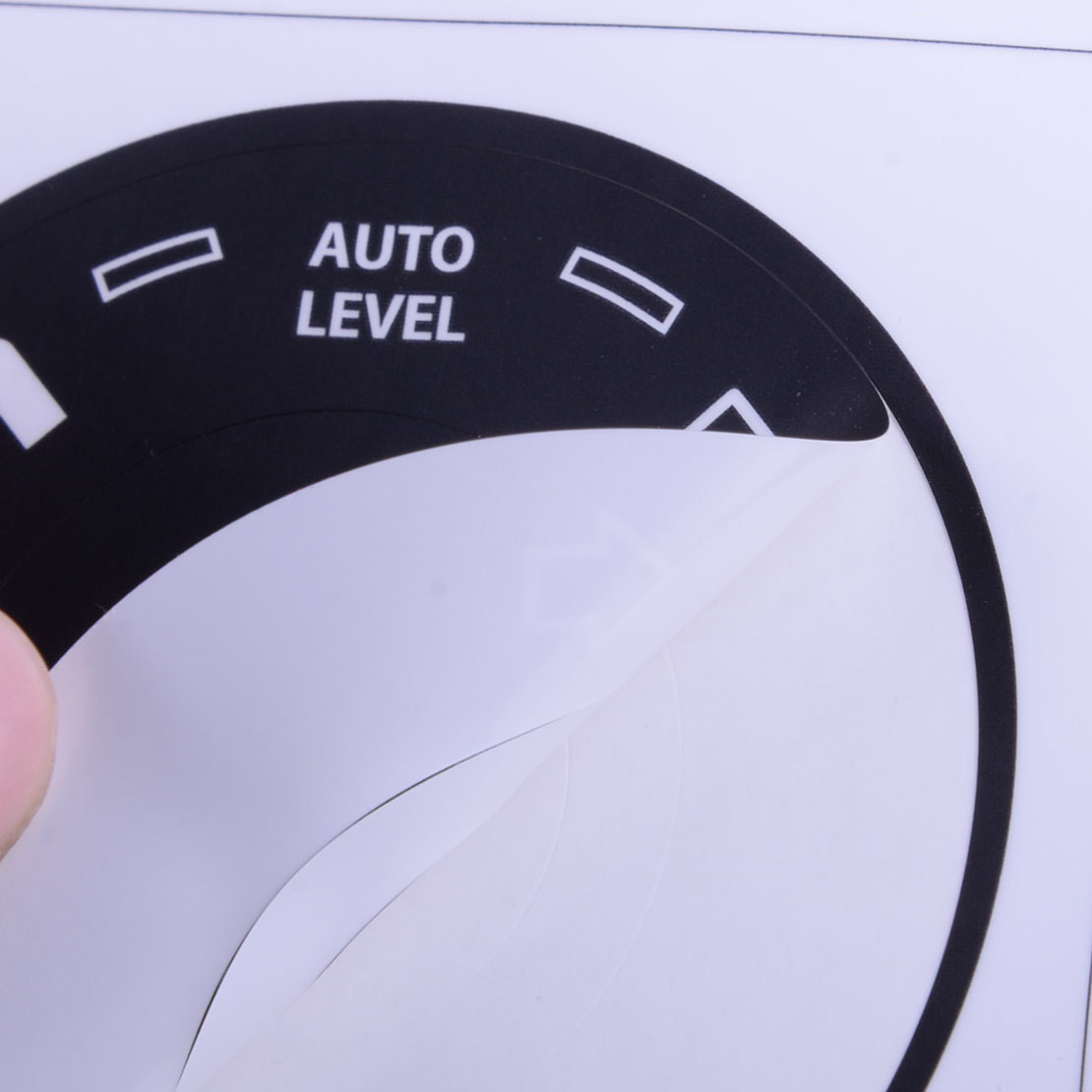 Autocollant de bouton d'autoradio avant de voiture avec kit de réparation de navigation, adapté pour VW Touareg, 2004, 2005, 2006, 2007, 2008, 2009 n° 6