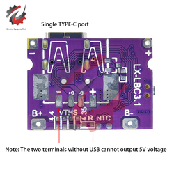 Carte de protection de charge de batterie au lithium avec indicateur LED, convertisseur Boost, technologie d'alimentation Ã©lÃ©vatrice, USB de type C, 5V Ã  4.2V, 3A small picture n° 5