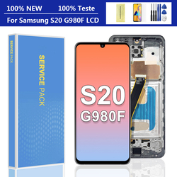 100% testÃ© AAA S20 LCD avec cadre pour SAMSUNG Galaxy S20 SM-G981B/DS G981 Ã©cran tactile HÃ©bergements eur assemblÃ©e remplacement