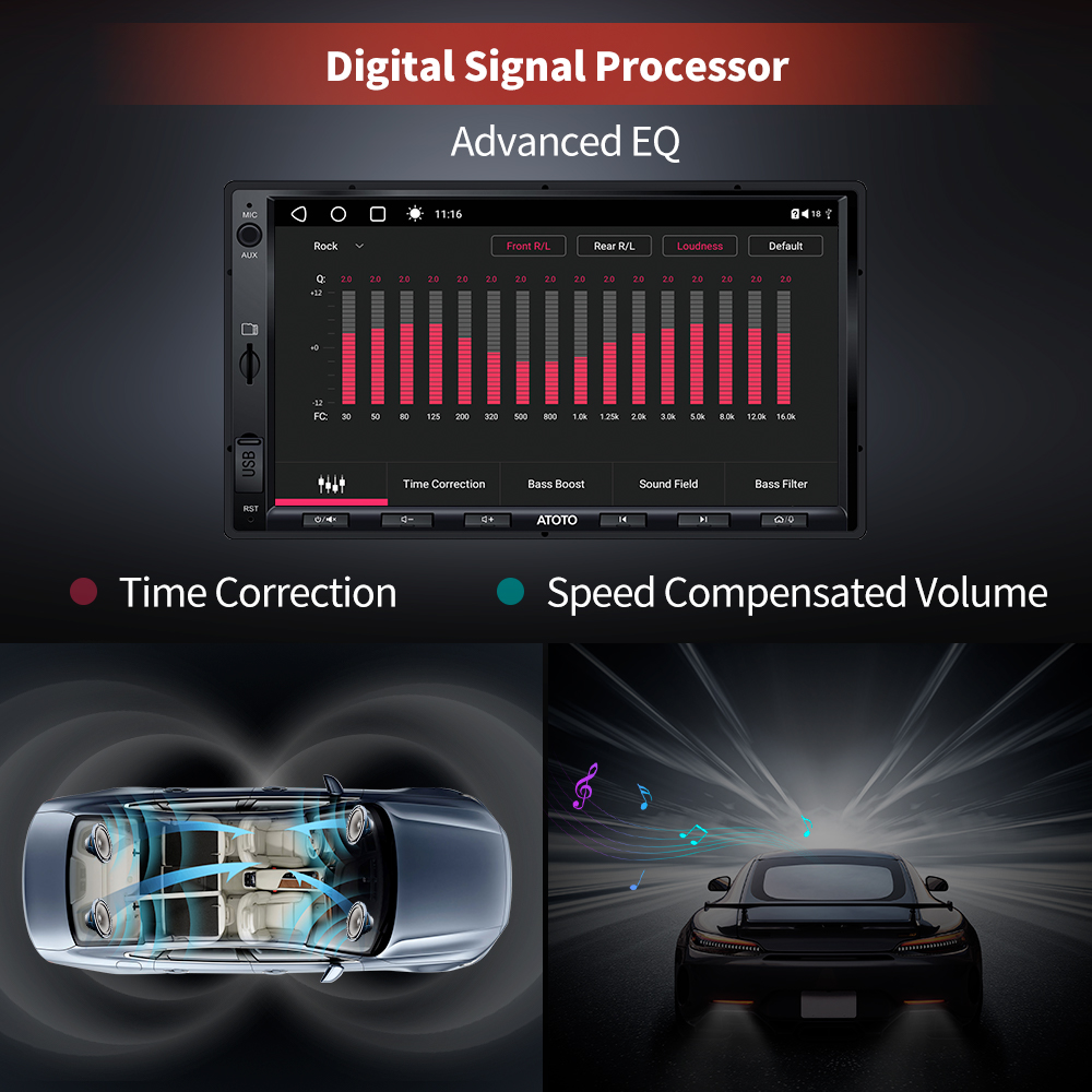 ATOTO-Autoradio S8 avec Ã‰cran Tactile de 7 Pouces, CarPlay, Android 10, 2 Din, Limitation Radio, Lecteur VidÃ©o, Carte de Navigation GPS, Bluetooth n° 5