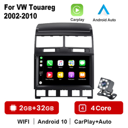 Autoradio Android avec Navigation GPS et Lecteur VidÃ©o pour Volkswagen Touareg GP 2002-2010, No 2 Din, DVD, Carplay