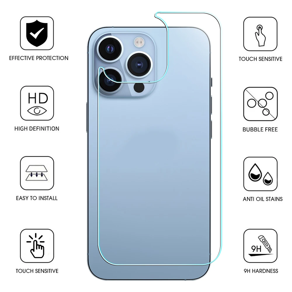 Film de protection d'Ã©cran en verre pour iPhone, verre arriÃ¨re pour iPhone 15, 14 Plus, 13, 12 Pro Max, Mini, Film de protection pour iPhone15, 15PM, 14 ProMax, Guatemala n° 2