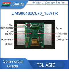 Dwin-Ã‰cran tactile LCD HMI de qualitÃ© commerciale avec coque allergique, 4.3, 7.0, 10.1 DGUS2, Ã©cran rÃ©sistif avec PLC, Ardu37, STM32 small picture n° 2