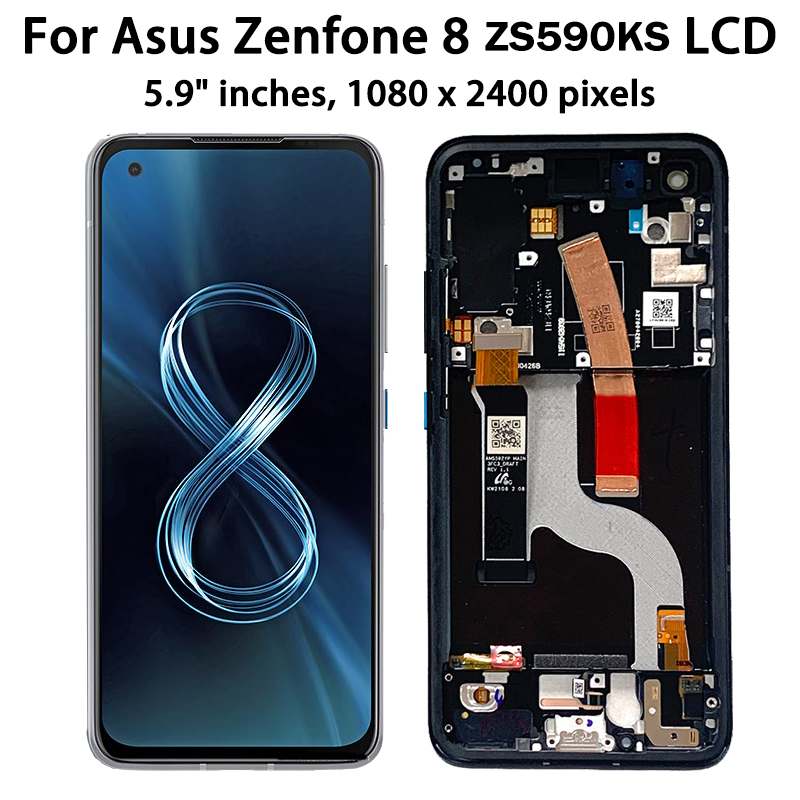 AMOLED d'origine pour Bali Zenfone 8 ZS590KS-2A007EU I006D LCD Ã©cran tactile HÃ©bergements eur pour Zenfone 8z cadre LCD 5.9 n° 4