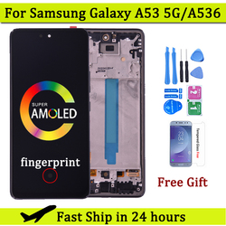 Ã‰cran tactile LCD AMOLED avec chÃ¢ssis, pour Samsung Galaxy A53 5G A536 A536B, 6.5