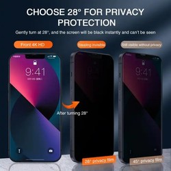 Protecteurs d'Ã©cran de confidentialitÃ© pour iPhone, anti-espion, verre guatÃ©maltÃ¨que, accessoires en film poly XS, 15, 14, 11, 13, 12 Pro Max, Mini 7, 8 Plus, 1-4 piÃ¨ces small picture n° 3