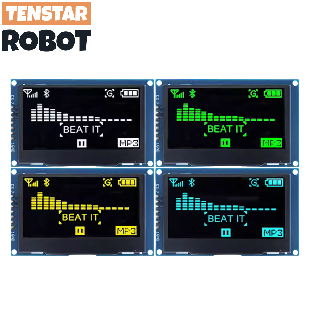 Ã‰cran LCD OLED pour Ardu37C51, technologie SSD1309, 2.4, 4 broches, IIC, I2C, Ã©ventuelles I, interface sÃ©rie, 2.42 pouces, 128 pouces, 12864x64 n° 2