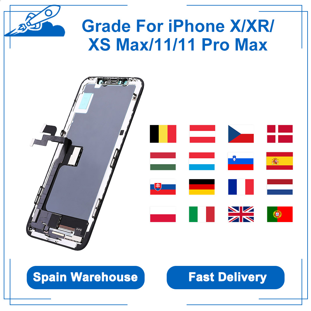 Ã‰cran tactile LCD OLED 3D de remplacement, pour iphone X XR XS MAX 11 Pro Max, livraison depuis l'espagne n° 1