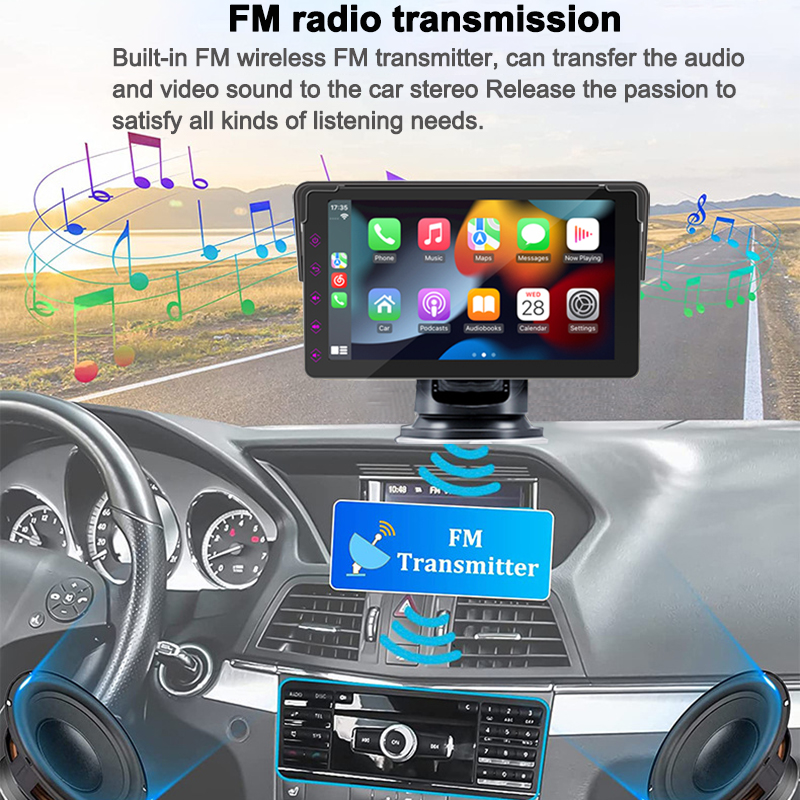 7 pouces Autoradio sans fil Apple Carplay, lecteur vidÃ©o automatique Android, MP5 autoradio bluetooth voiture Ã©cran tactile Ã©vitÃ©, limitation automobile systÃ¨mes intelligents auto n° 5