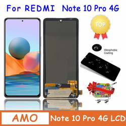 Ã‰cran tactile LCD avec cadre pour Xiaomi, remplacement d'affichage, Redmi Note 10 Pro, M210, verrerie 6G, 6.67 pouces, original