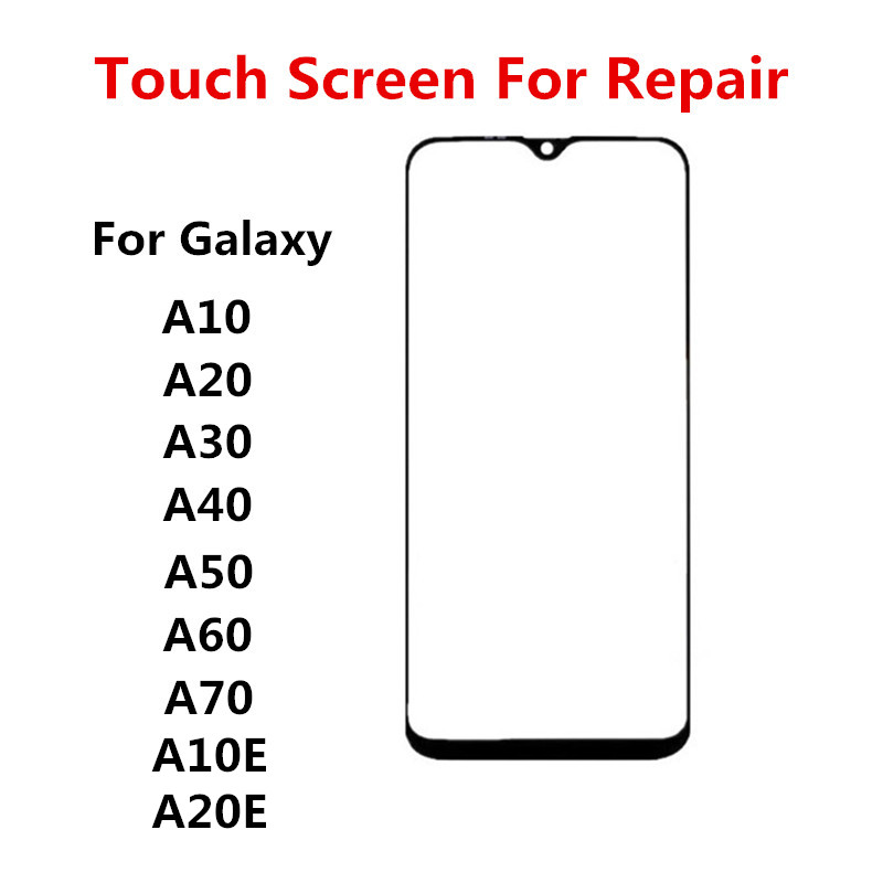 Touch Screen For Samsung Galaxy A20E A10E A10 A20 A30 A40 A50 A60 A70 Front Glass Panel LCD Display Outer Cover Repair Parts n° 1