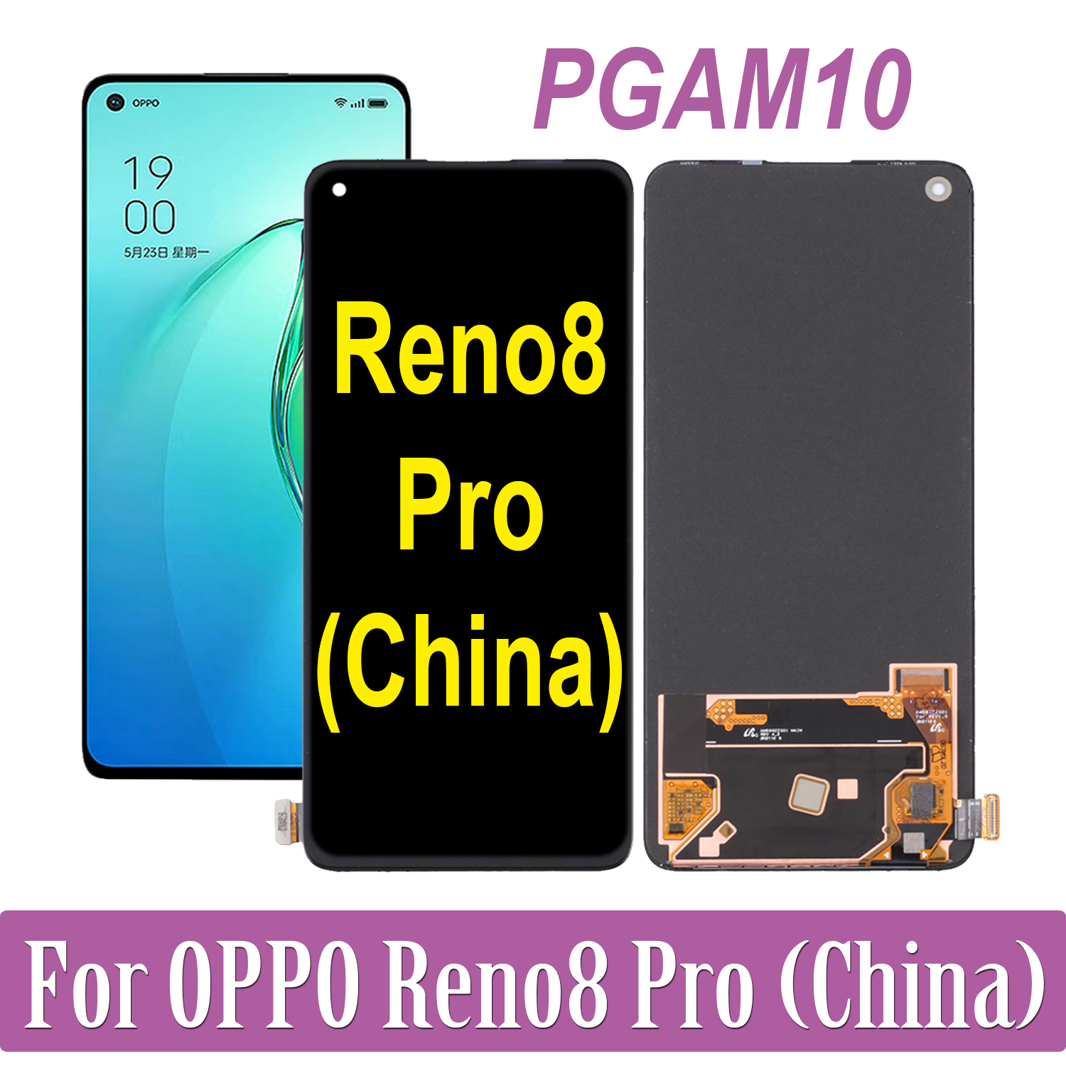 Bloc Ã©cran tactile LCD AMOLED, pour OPPO Reno8 Pro PGAM10 CPH2357, original n° 1