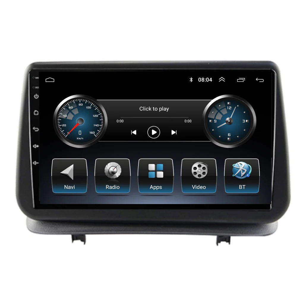 Autoradio Android 12, Navigation GPS, Lecteur VidÃ©o, StÃ©rÃ©o, 2DIN, Limitation, pour Voiture Renault Clio 3 (2005-2014) n° 1