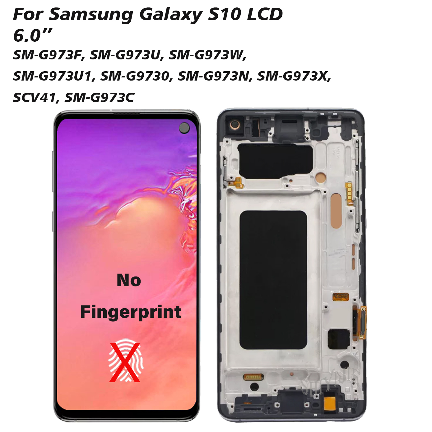 AAA + QualitÃ© Oulin 2 LWindPour S10 Ã‰cran LCD avec Cadre Pour Samsung Galaxy S10 G973F/DS G973 G973U SM-G973 LCD Ã‰cran Tactile TestÃ© n° 3