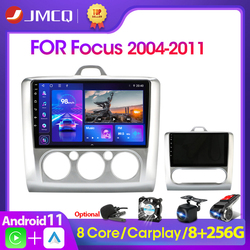 JMCQ-Autoradio 9 , Android 11, Navigation GPS, 4G, WiFi, 2 DIN, UnitÃ© Centrale, Lecteur de Limitation, pour Voiture Ford Focus Exi, AT 2004-2011