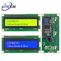 HOPP1602-Ã‰cran LCD Bleu/Jaune Vert, Wild 5V pour Ardu37, 16x2, Rick PCF8574T PCF8574 IIC I2C, 1602