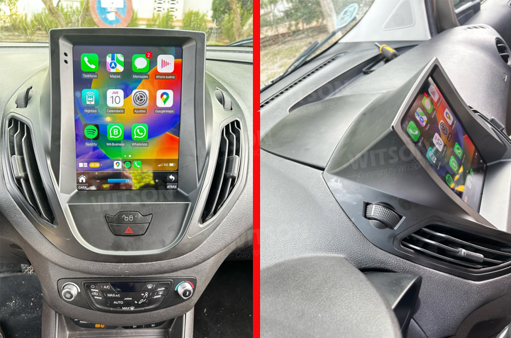 WITSON-Autoradio avec Ã©cran vertical de 2012 pouces, pour Ford B-Max ATIC Courier Tourneo 2017-9.7 Play CarPlay pour Tesla Type n° 3