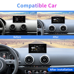 Autoradio Android 12 avec Ã‰cran Tactile de 7 Pouces, StÃ©rÃ©o, Navigation GPS, WIFI, BT, Sans Fil, Carplay, Limitation 8 CÅ“urs, pour Voiture Audi A3 (2013-2018) small picture n° 2