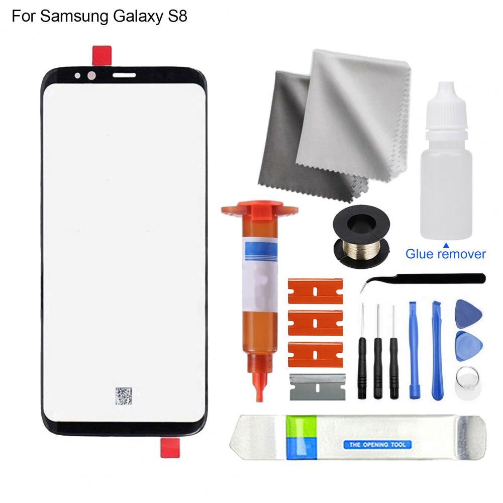 Kit de rÃ©paration d'Ã©cran tactile en verre avant avec colle UV, remplacement de l'Ã©cran tactile, Samsung Galaxy S8, S8 Plus, S9, S9 Plus, S10, S20, S21 Plus n° 1