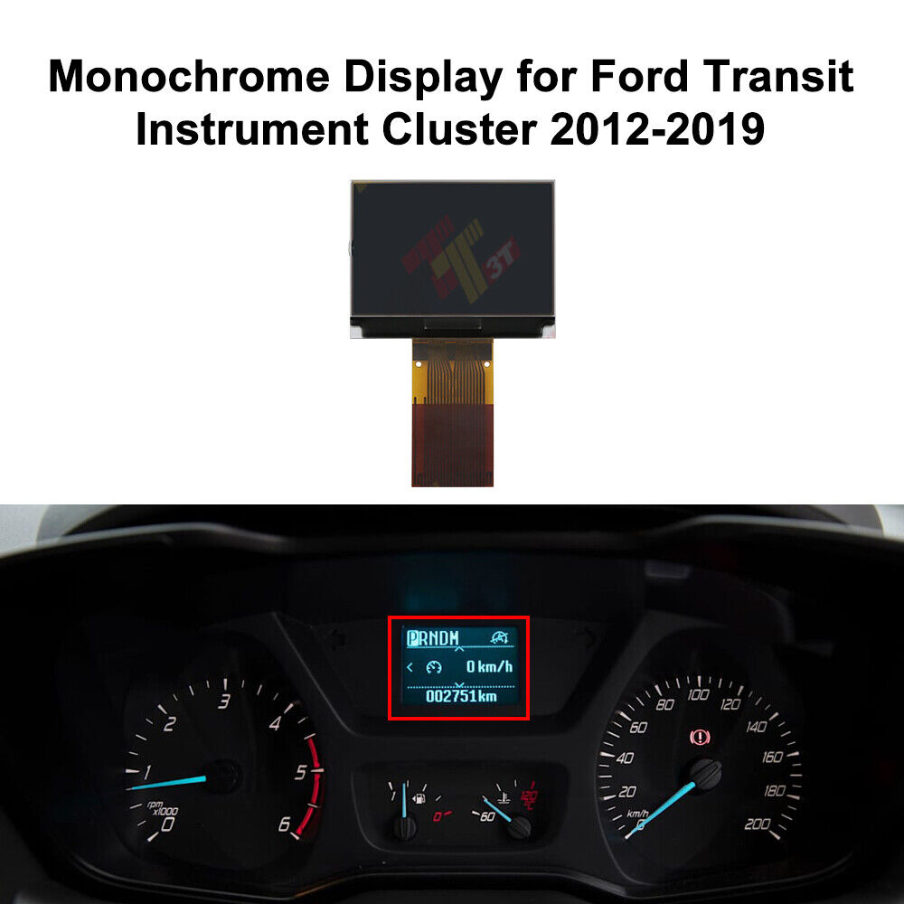 Écran LCD monochrome pour Ford Focus, carte Prada, C-Max Grand C-Max Kuga et ATIC n° 3