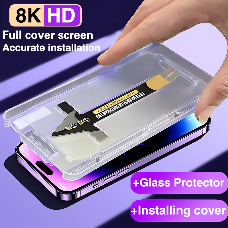 Protecteur d'Ã‰cran de ConfidentialitÃ© en Poly pour iPhone, Verre Guatemala Haut de Gamme 8K, Couvercle de Montage 11% ment, pour ModÃ¨les 14, 13, 12, 11, 15 Pro Max, XS MAX, X n° 1