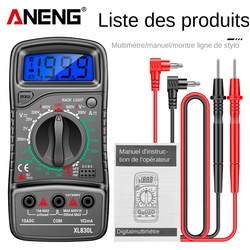 ANENG-MultimÃ¨tre numÃ©rique XL830L, testeur ESR, compteur Ã©lectrique automobile, transistor Dmm, testeur Patricia, compteur de puzzles, compteur d'itance small picture n° 6