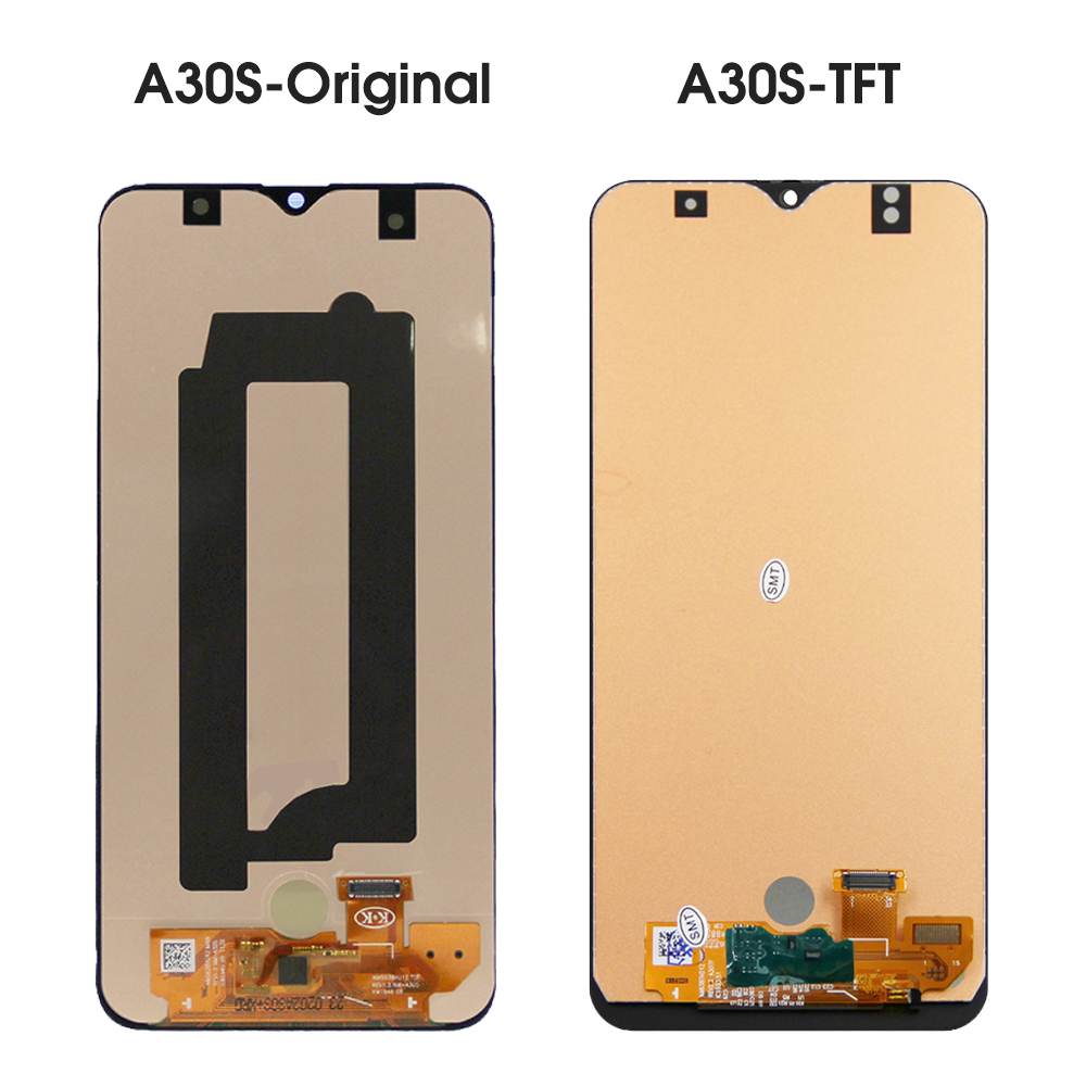 Ã‰cran tactile LCD numÃ©rique avec cadre, piÃ¨ces d'assemblage, empreintes digitales, Samsung Galaxy A30S, A307, A307F n° 3