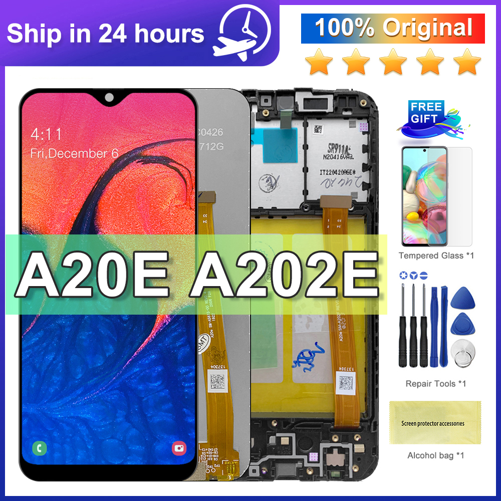 Ensemble Ã©cran tactile LCD avec chÃ¢ssis, pour Samsung Galaxy A20e AAthA202F A202DS, 5.8 original n° 1