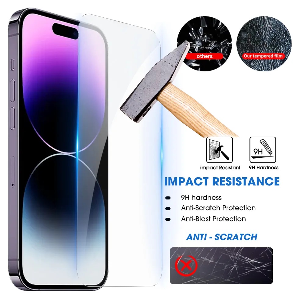 Protecteur d'Ã©cran en verre pour iPhone, verre Guatemala pour iPhone 14, 15 Plus, 12, 13 Mini, 11, 12 Pro Max, 13, 14, 15 Pro, Poly XS Max, 4 piÃ¨ces n° 4