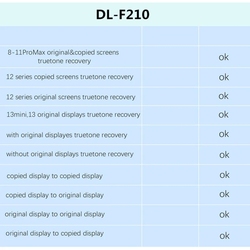 Programmeur de rÃ©cupÃ©ration True Tone DL F210, pas besoin d'Ã©cran d'origine pour iPhone 8 ~ 13/mini XS 11/12 14 LCD, outils d'affichage de copie d'origine small picture n° 6