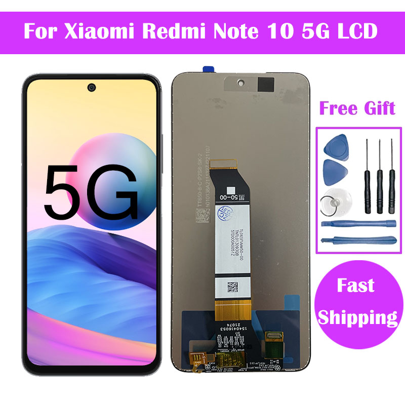 100% testÃ© LCD Pour Xiaomi Redmi Note 10 5G Affichage Ã‰cran Tactile NumÃ©riseur pour redmi note 10 5g LCD n° 1