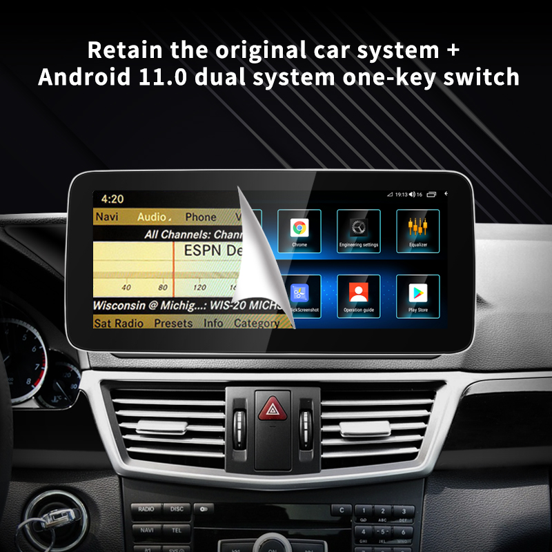 Autoradio Android 12 pour Voiture Mercedes Benz Classe E W212, Navigation GPS, BT, Lecteur Ã  Limitation Centrale, Ã‰cran Intelligent n° 3