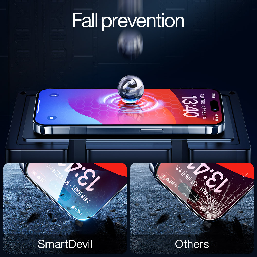 SmartSAFE-Protecteur d'écran pour iPhone, Film avant, Couverture non complète en poly, Verre guatémaltèque, 15 Pro Max, 15 Plus, 14, 11, 12, 13 Mini, X, XS n° 5