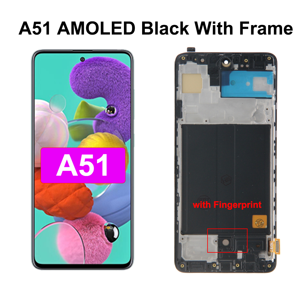 Ensemble Ã©cran tactile LCD AMOLED, avec chÃ¢ssis, pour Samsung Galaxy A10 A30S A40 A50 A505F Aaffair A71, original n° 4