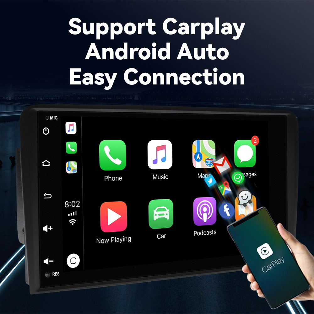 Autoradio pour Audi A3 2 8P 128-2003, Android 12, AI Voice, Carplay sans fil, 8 Go, 2013 Go, Navigation GPS, DSP, Audio, RDS, IPS n° 3