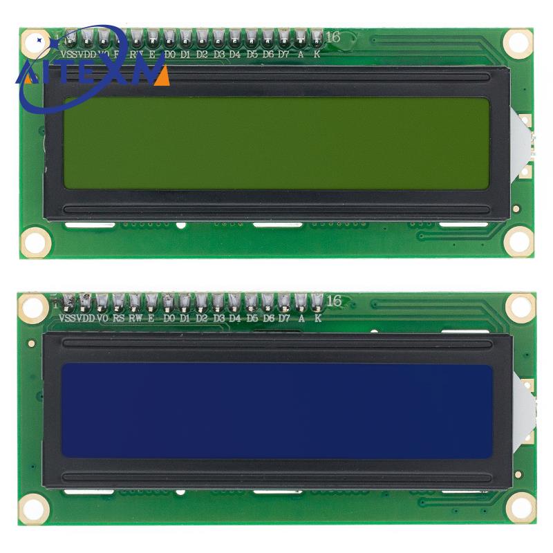 HOPP1602-Ã‰cran LCD Bleu/Jaune Vert, Wild 5V pour Ardu37, 16x2, Rick PCF8574T PCF8574 IIC I2C, 1602 n° 2