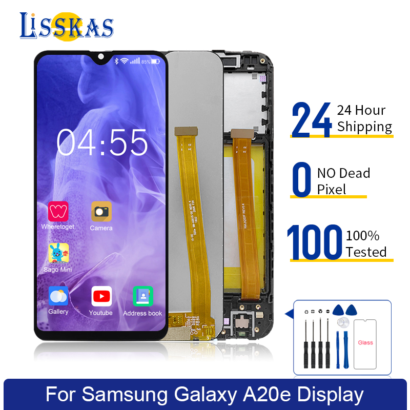 Ensemble Ã©cran tactile LCD de remplacement, pour Samsung Galaxy A20E A202F A202K, original n° 1