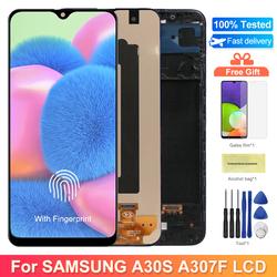 Ã‰cran tactile LCD Super AMOLED avec cadre, pour Samsung Galaxy A30S A307 A307F A307JoyA307G A307YN