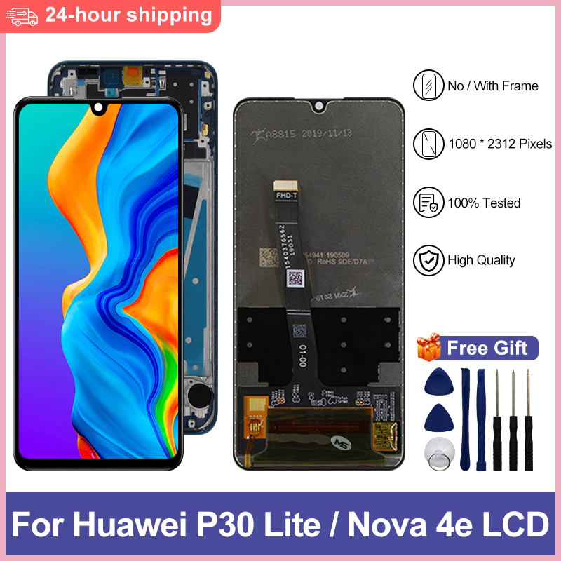 6.15 Original Pour HUAWEI P30 Lite Ã‰cran LCD Pour HUAWEI P30 Lite Ã‰cran Nova 4E MAR-LX1 MAR-LX2 MAR-AL01 LCD PiÃ¨ces De Rechange n° 1