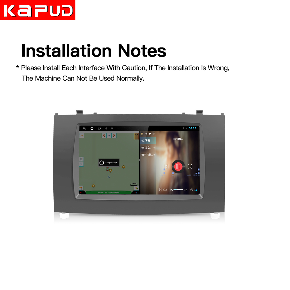 Kapud-Autoradio Android avec Navigation GPS, DSP, 4G, 8 CÅ“urs, 2DIN, Lecteur MultiXXL avec Commandes au Volant, pour Voiture KIT 407 (2004-2010) n° 4