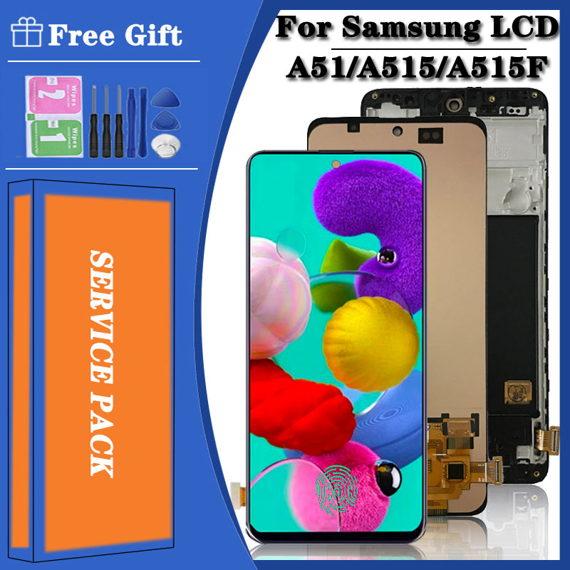 Ã‰cran tactile LCD Super AMOLED de remplacement, pour Samsung Galaxy A51 A515 A515F/DS A515ineau A515 n° 1