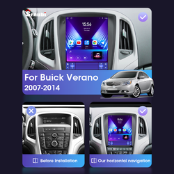 Srnubi-Autoradio Android 2 Din pour Opel Cascada Astra J Buick Excelle 2009-2015, Lecteur de Limitation, Navigation Carplay, Auto Stereo small picture n° 2