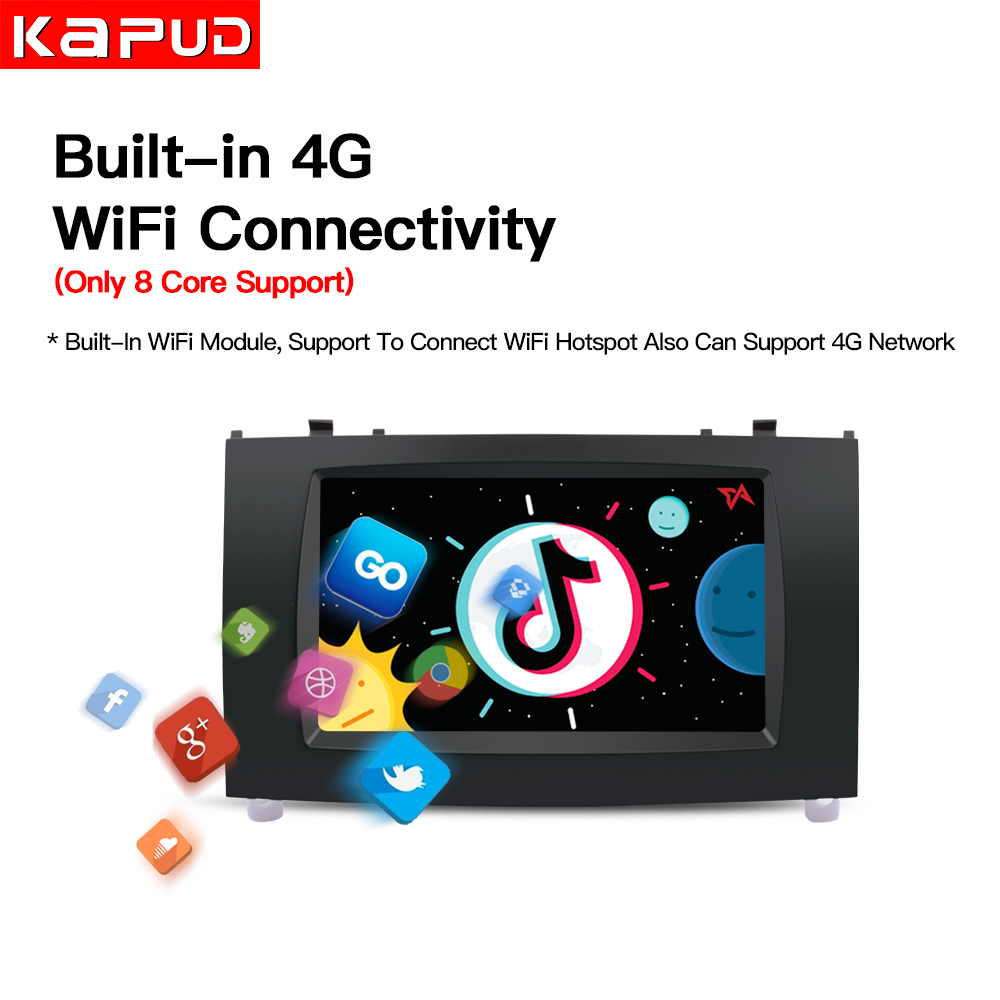 Kapud-Autoradio Android avec Navigation GPS, DSP, 4G, 8 CÅ“urs, 2DIN, Lecteur MultiXXL avec Commandes au Volant, pour Voiture KIT 407 (2004-2010) n° 2