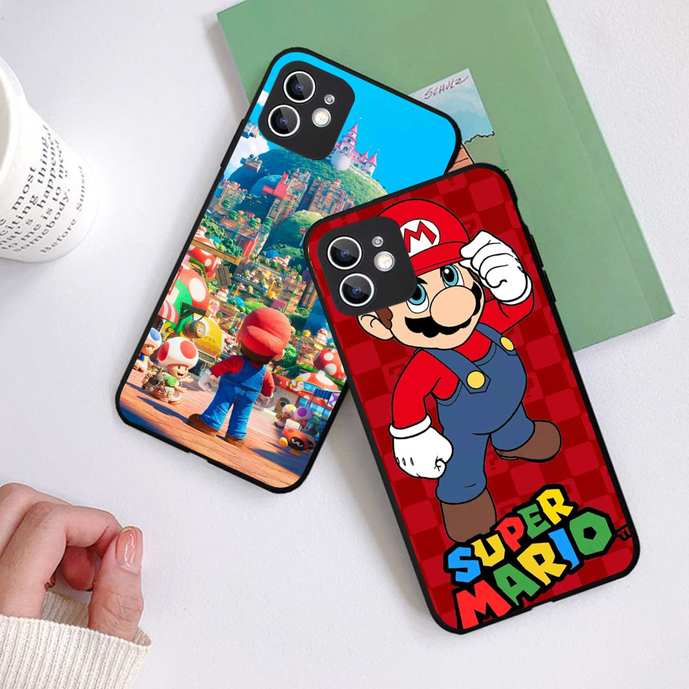 Coque KD-73 souple super-marios pour iPhone, compatible modÃ¨les 5, 5s, 6, 6S, 7, 8, X, SE, 13, Mini Plus Pro Max n° 6