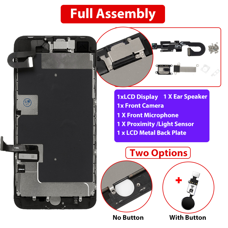 Ã‰cran LCD pour iPhone 8 8 Plus Ã‰cran avec bouton d'accueil Remplacement de l'Ã©cran tactile pour iPhone 8G 8 Plus Assemblage complet 100% testÃ© AAA +++ n° 2