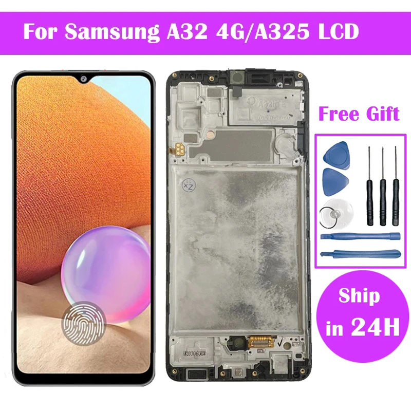 Ã‰cran OLED/Incell pour Samsung A32 4G Pantalla FA325 SM-A325F/DS Ã©cran LCD avec piÃ¨ces de rechange d'assemblage de HÃ©bergements eur tactile n° 1