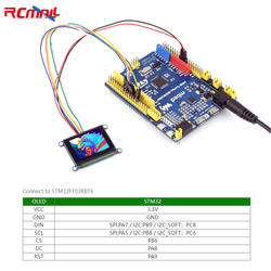 Technologie d'affichage OLED RVB, rÃ©solution 1.27x96, couleurs 128 K, interface Ã©ventuelles I, pilote SSD1351, Ardu37Raspberry Pi STM32, 262 pouces small picture n° 5