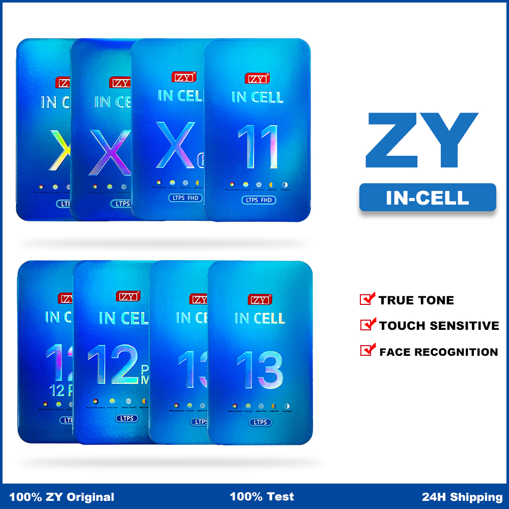 Assemblage de HÃ©bergements eur d'Ã©cran tactile ZY d'origine, piÃ¨ces de rechange de pixels sans frÃ©quence, iPhone X, XS, Poly 11, 12, 12Pro, 13, Ã©cran LCD n° 1