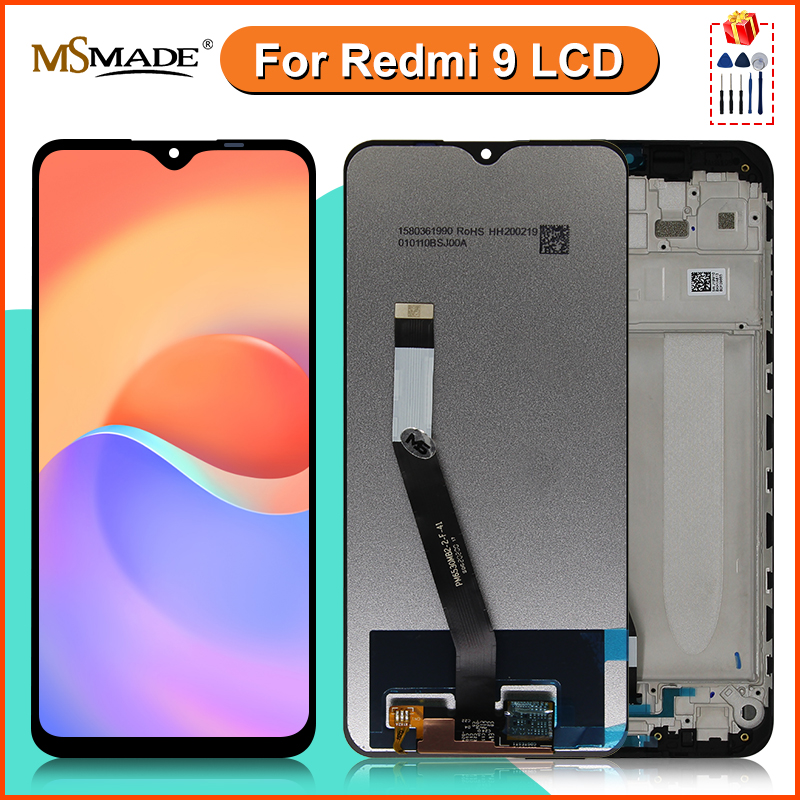 Ã‰cran tactile LCD de remplacement avec chÃ¢ssis, 6.53 pouces, pour Xiaomi Redmi 9 n° 1